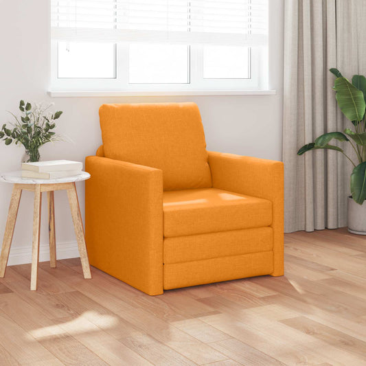 Slaapbank Donkergeel 74 x 77 x 81 cm Stof is nu te koop bij PeponiXL, paradijselijk wonen!