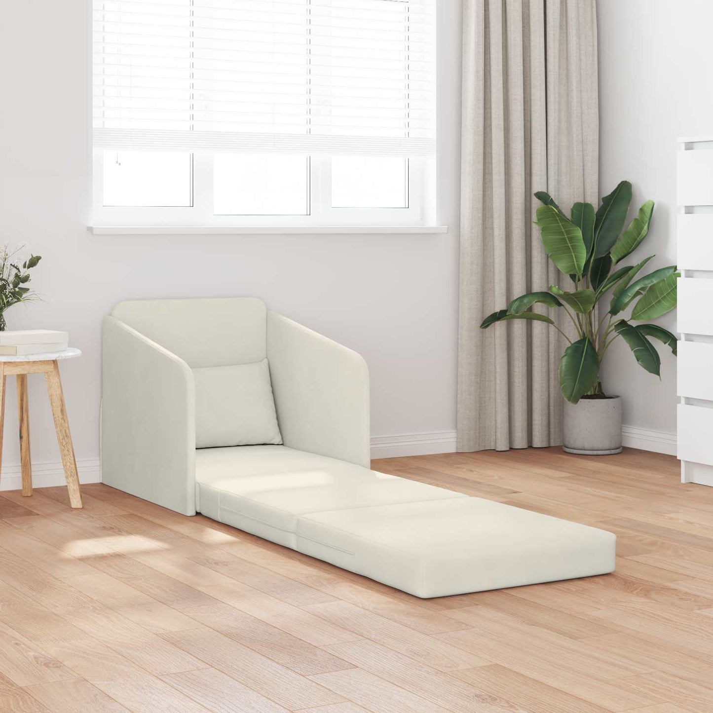 Slaapbank Crème 65 x 80 x 83 cm Fluweel is nu te koop bij PeponiXL, paradijselijk wonen!