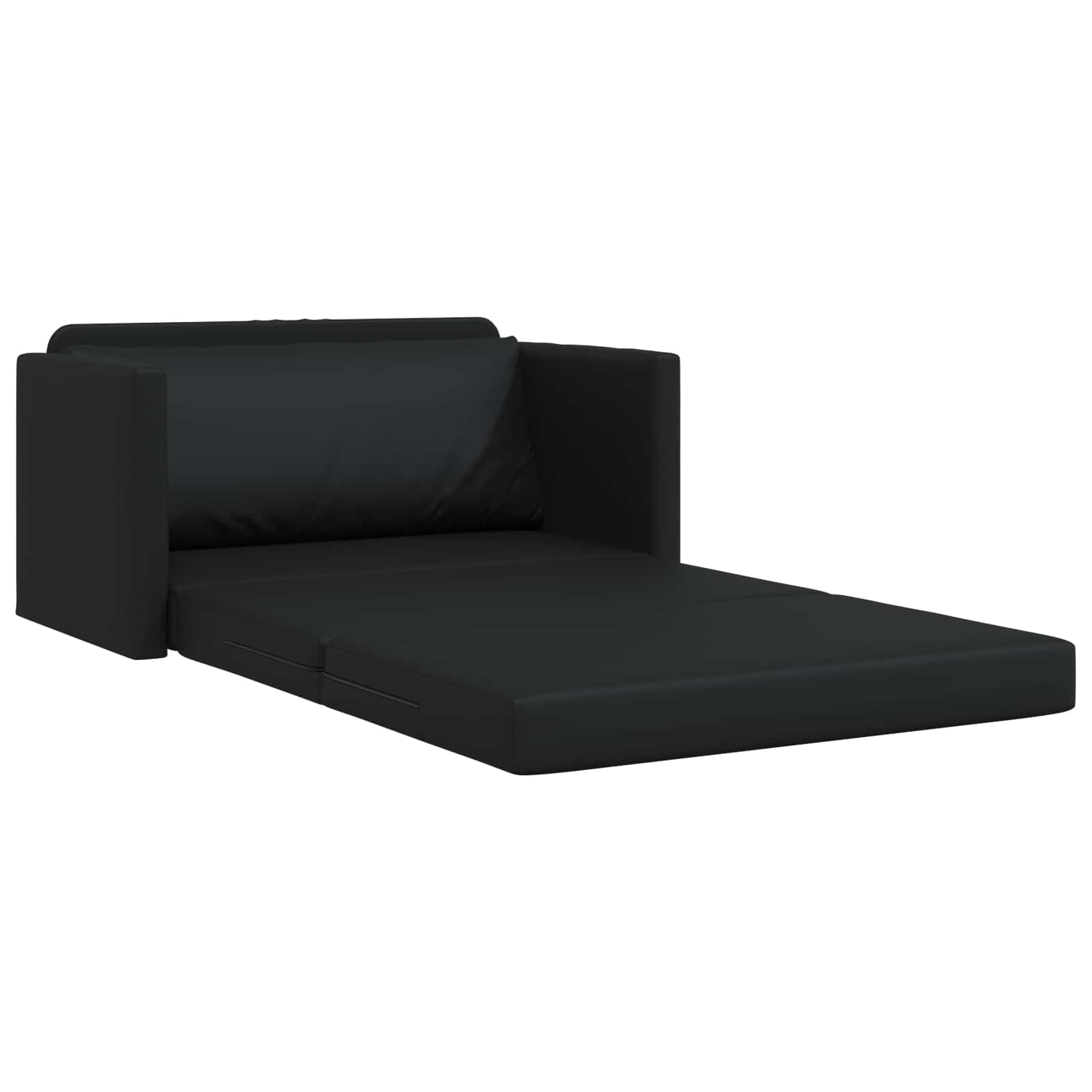 Slaapbank Zwart 124 x 71 x 78 cm Kunstleer is nu te koop bij PeponiXL, paradijselijk wonen!