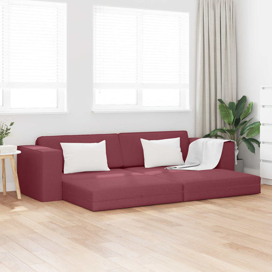 Slaapbank Wijnrood 245 x 78 x 77 cm Stof is nu te koop bij PeponiXL, paradijselijk wonen!
