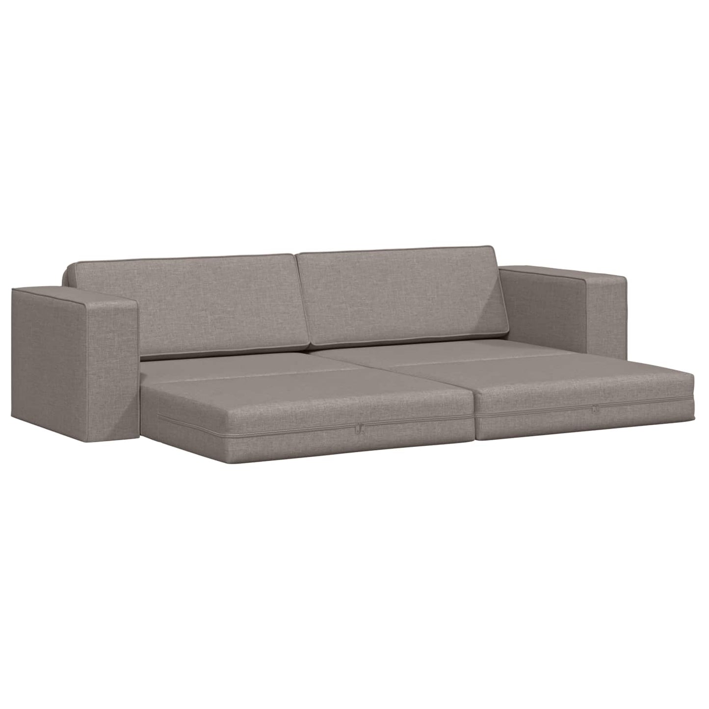 Slaapbank Taupe 245 x 78 x 77 cm Stof is nu te koop bij PeponiXL, paradijselijk wonen!