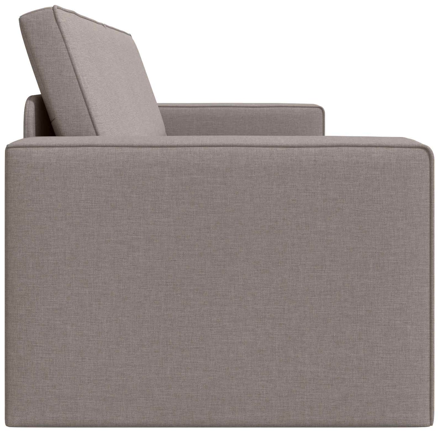 Slaapbank Taupe 245 x 78 x 77 cm Stof is nu te koop bij PeponiXL, paradijselijk wonen!