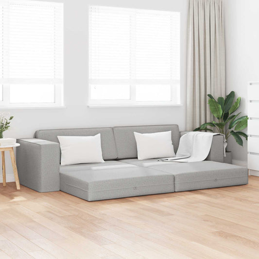 Slaapbank Wolkengrijs 245 x 78 x 77 cm Stof is nu te koop bij PeponiXL, paradijselijk wonen!