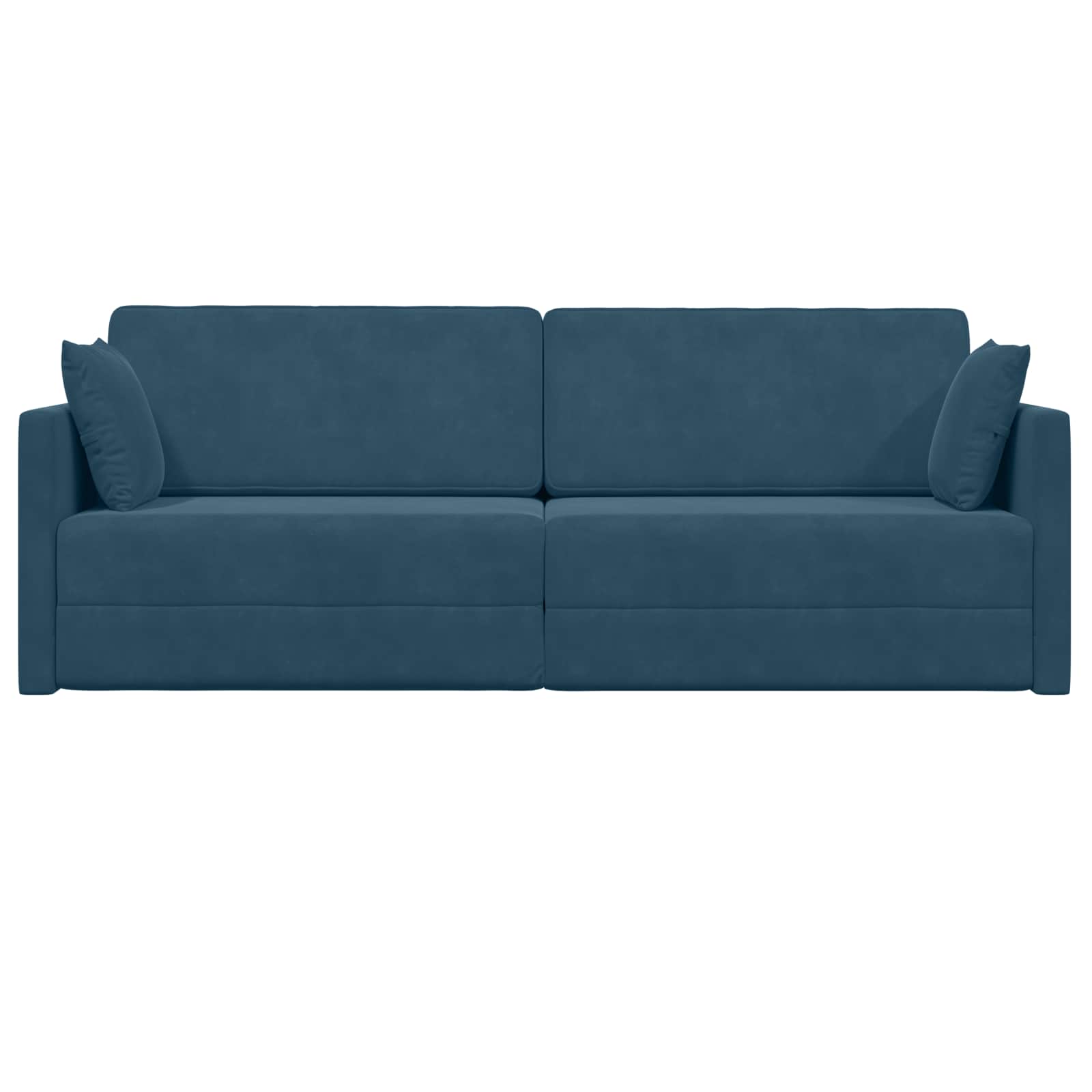 Vloerslaapbank Blauw 213 x 70 x 77 cm Fluweel is nu te koop bij PeponiXL, paradijselijk wonen!