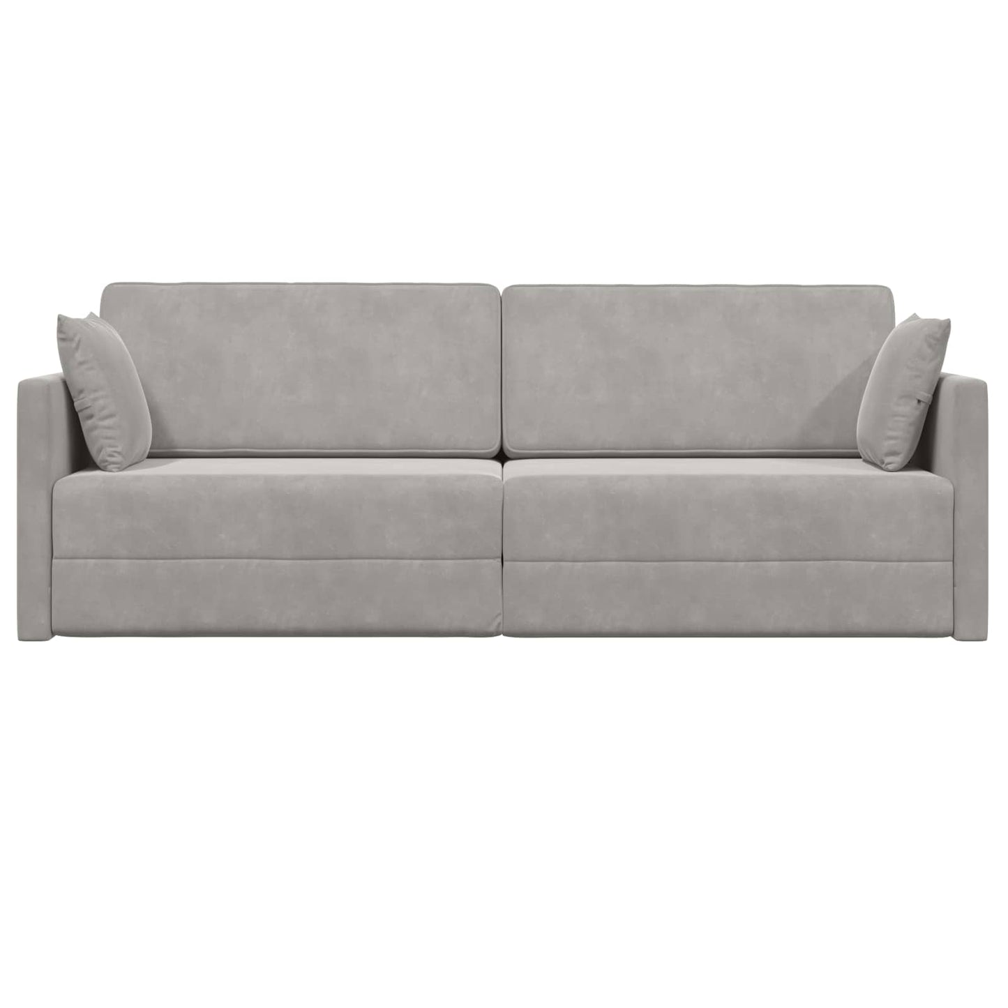 Vloerslaapbank Lichtgrijs 213 x 70 x 77 cm Fluweel is nu te koop bij PeponiXL, paradijselijk wonen!