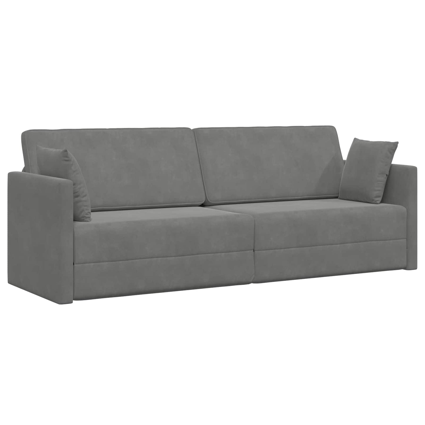 Vloerslaapbank Donkergrijs 213 x 70 x 77 cm Fluweel is nu te koop bij PeponiXL, paradijselijk wonen!