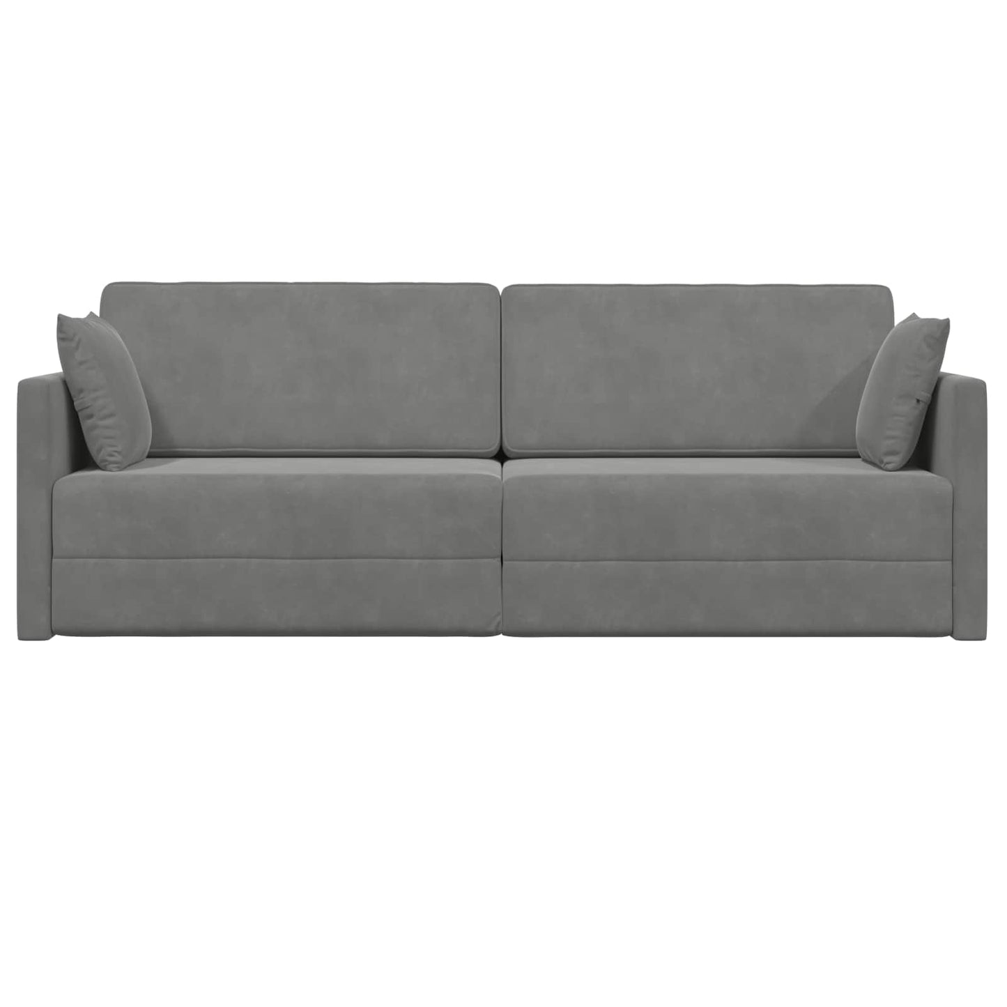 Vloerslaapbank Donkergrijs 213 x 70 x 77 cm Fluweel is nu te koop bij PeponiXL, paradijselijk wonen!