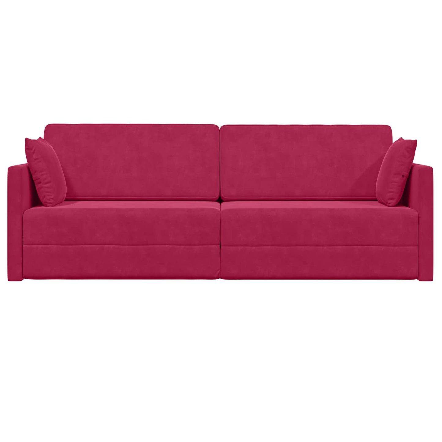 Vloerslaapbank Wijnrood 213 x 70 x 77 cm Fluweel is nu te koop bij PeponiXL, paradijselijk wonen!