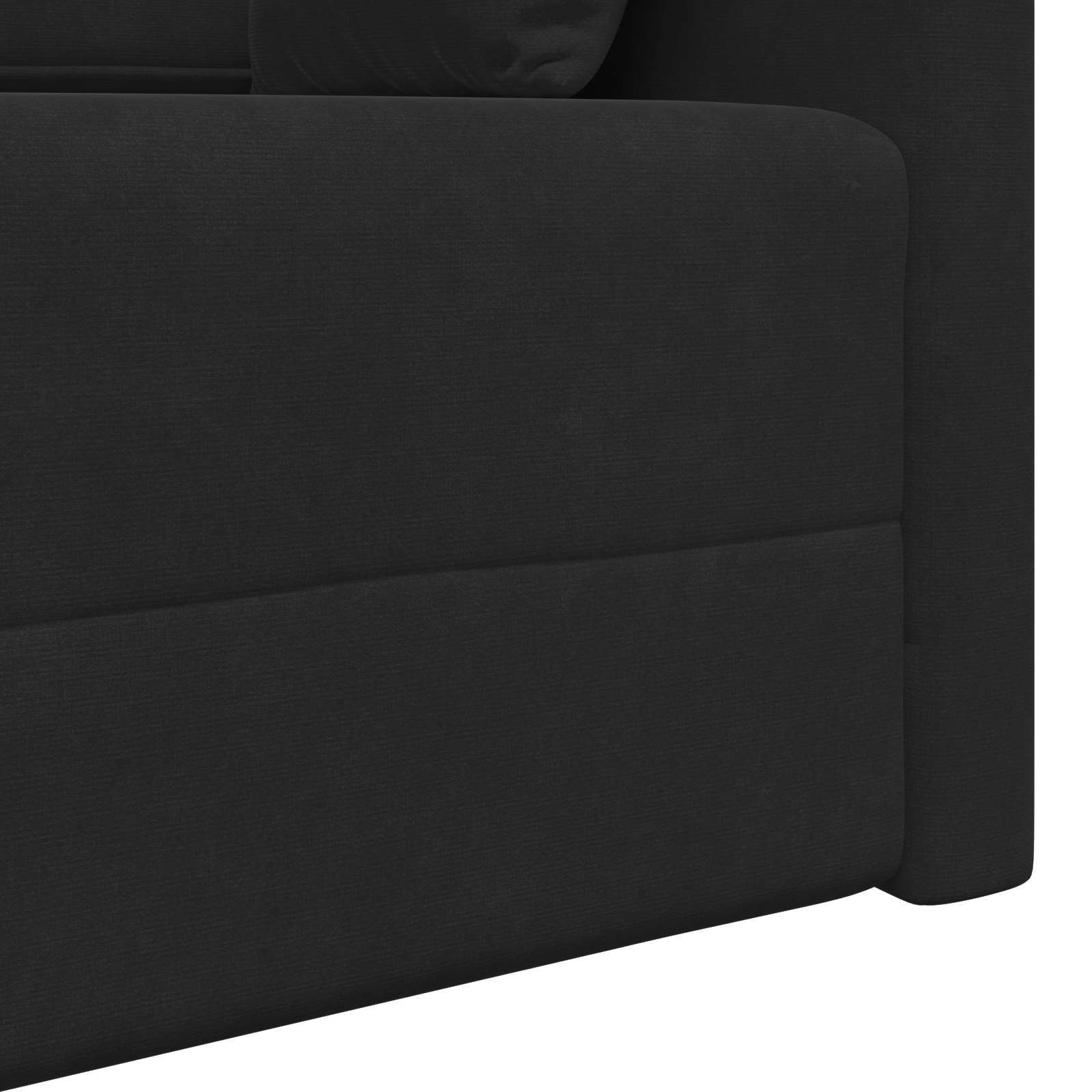 Vloerslaapbank Zwart 213 x 70 x 77 cm Fluweel is nu te koop bij PeponiXL, paradijselijk wonen!