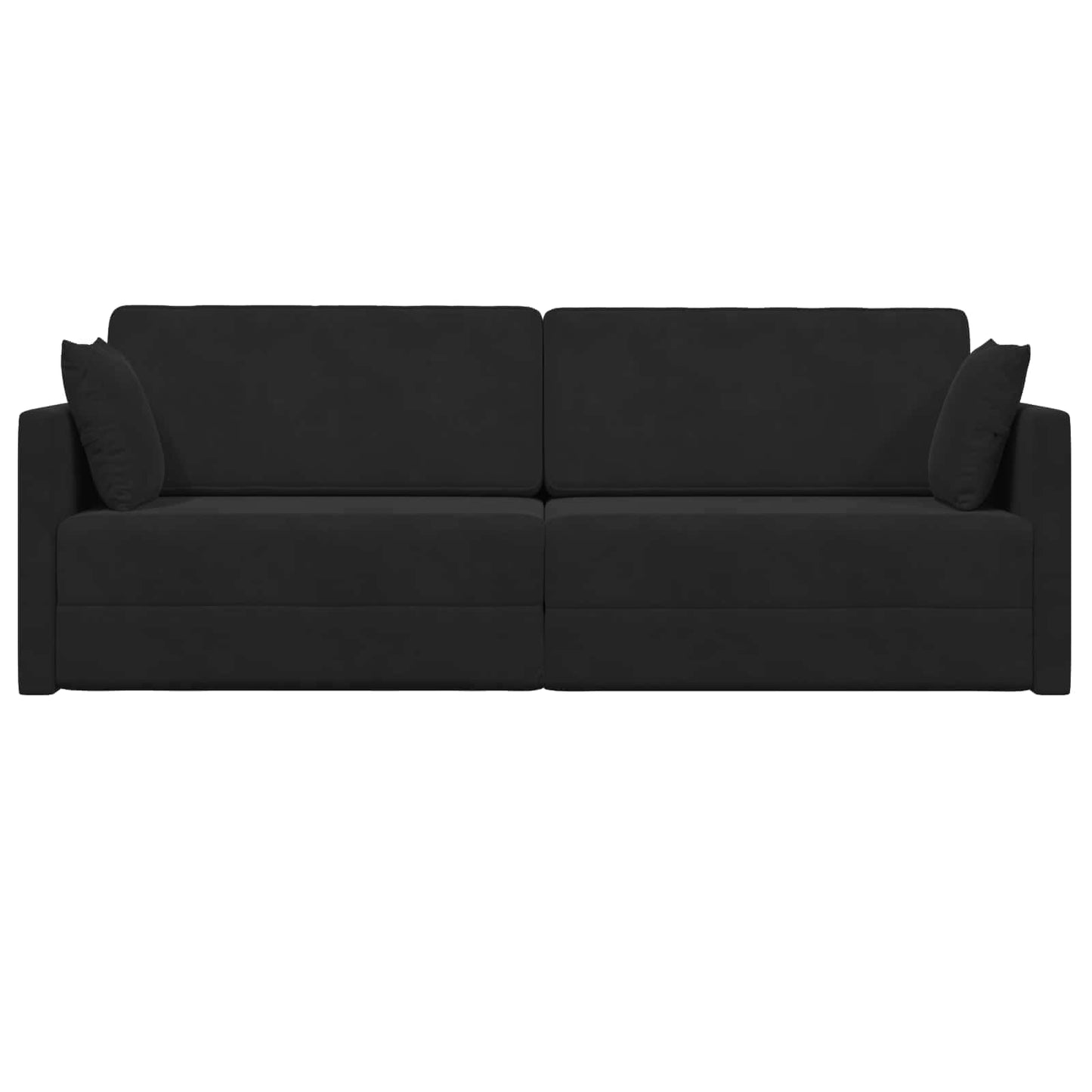 Vloerslaapbank Zwart 213 x 70 x 77 cm Fluweel is nu te koop bij PeponiXL, paradijselijk wonen!