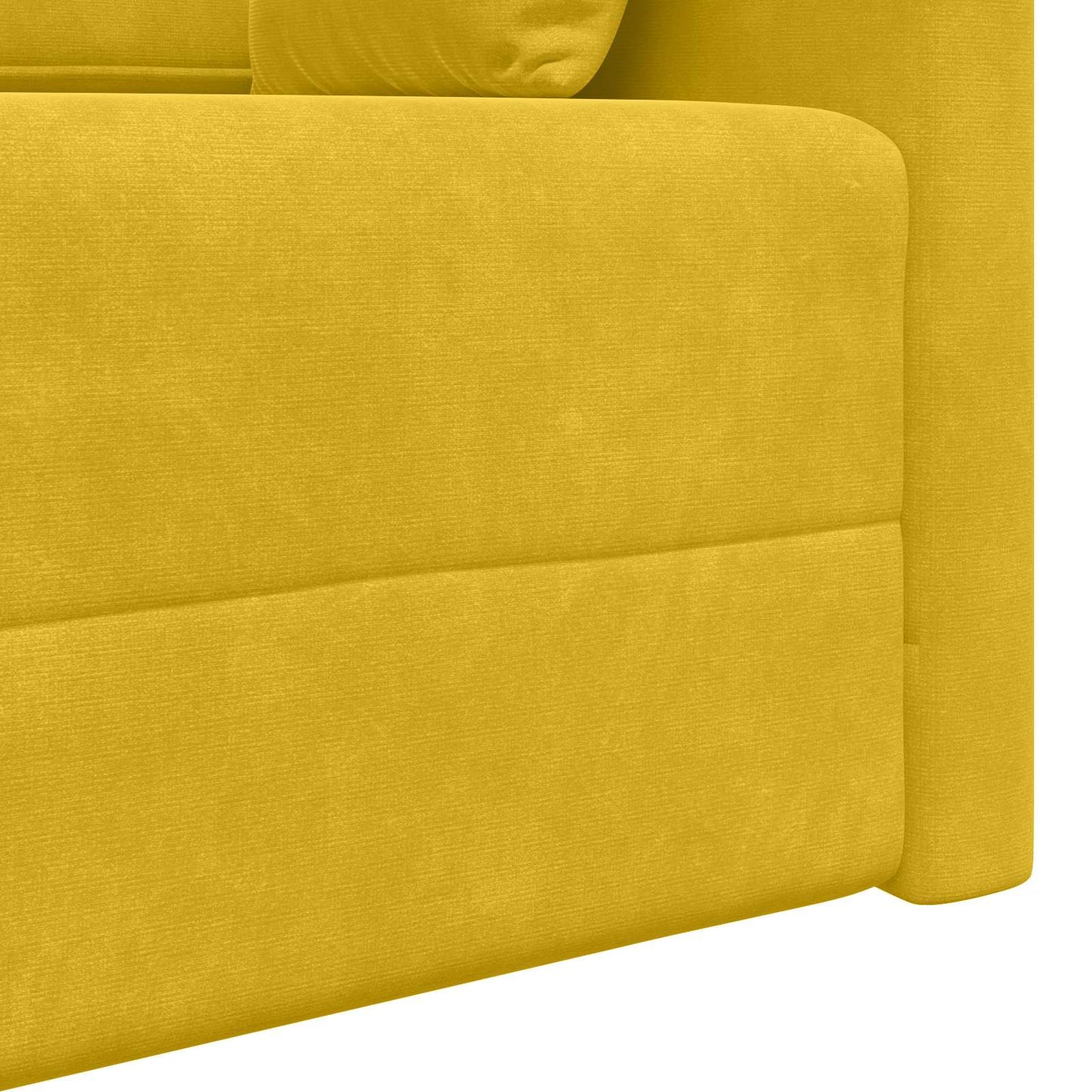 Vloerslaapbank Geel 213 x 70 x 77 cm Fluweel is nu te koop bij PeponiXL, paradijselijk wonen!