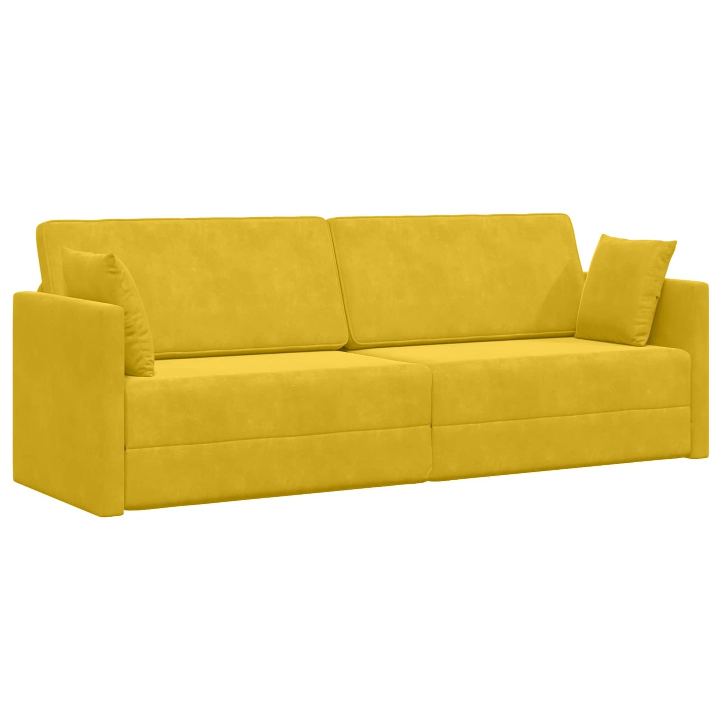 Vloerslaapbank Geel 213 x 70 x 77 cm Fluweel is nu te koop bij PeponiXL, paradijselijk wonen!