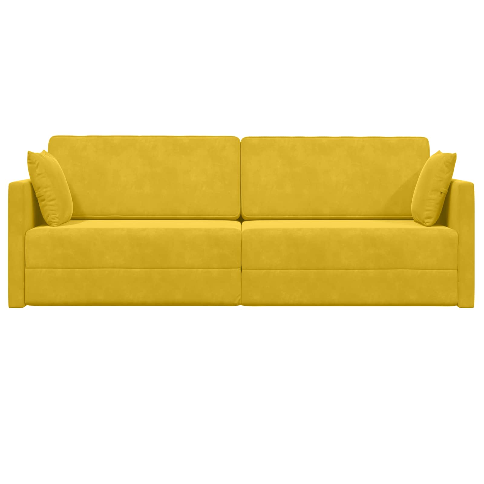 Vloerslaapbank Geel 213 x 70 x 77 cm Fluweel is nu te koop bij PeponiXL, paradijselijk wonen!