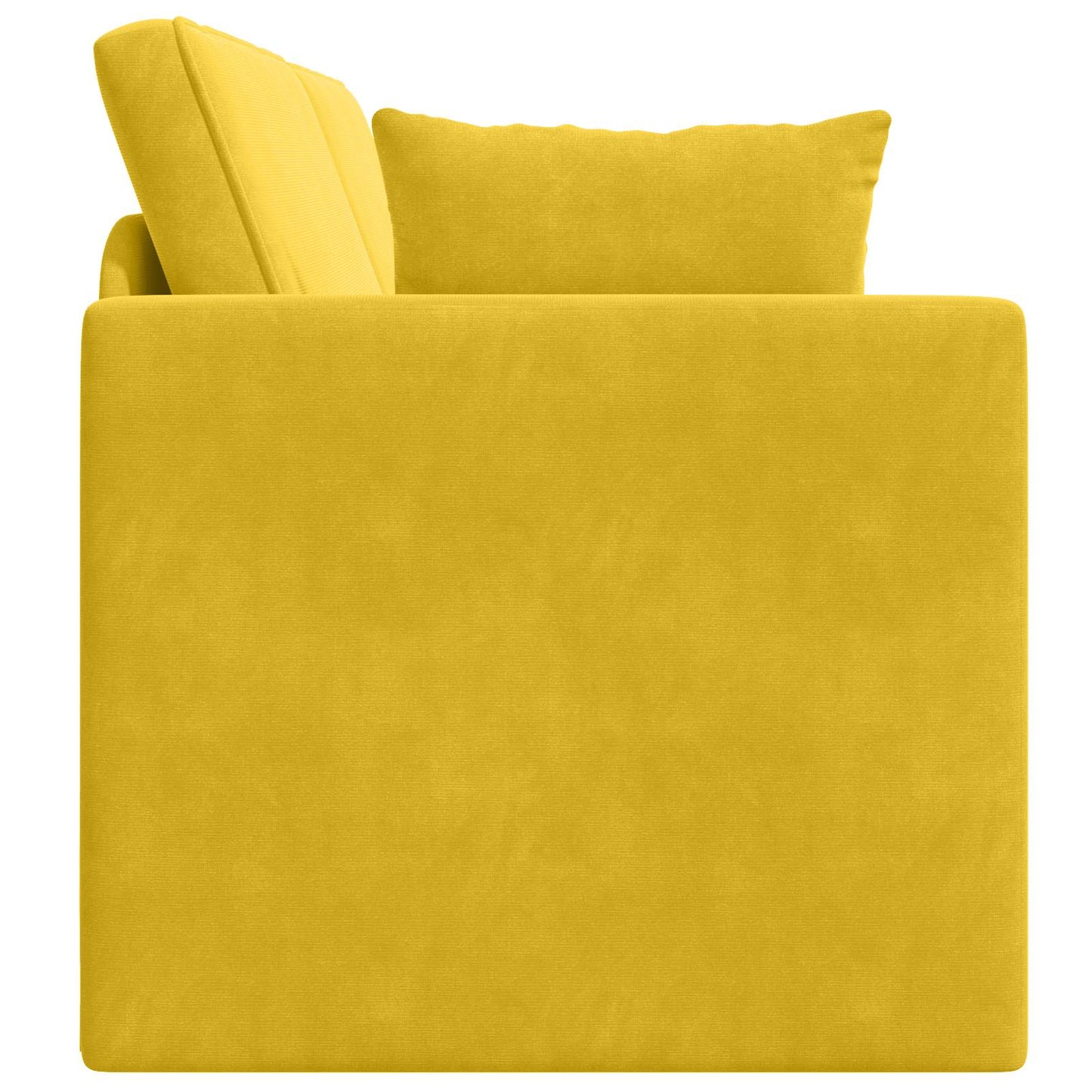 Vloerslaapbank Geel 213 x 70 x 77 cm Fluweel is nu te koop bij PeponiXL, paradijselijk wonen!