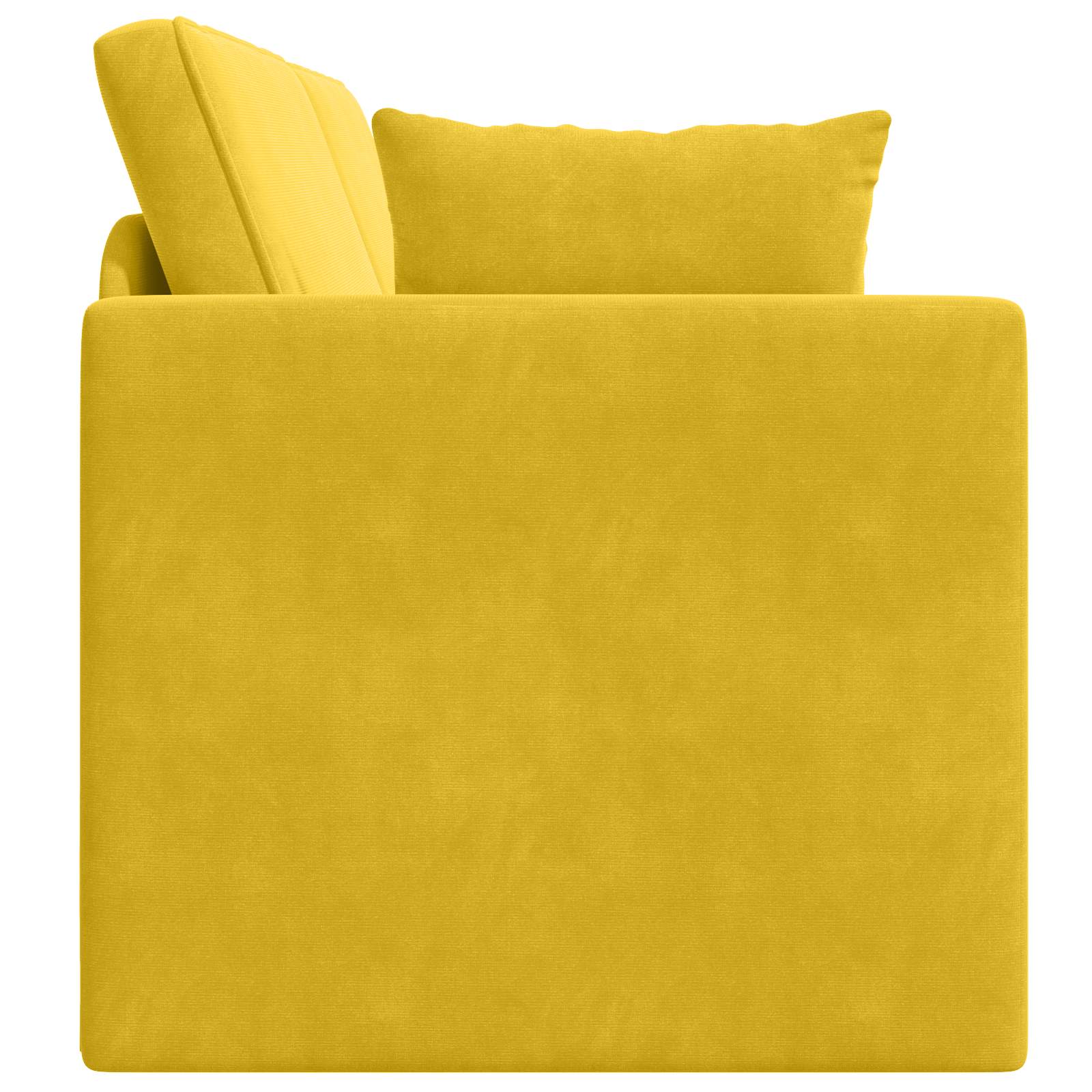 Vloerslaapbank Geel 213 x 70 x 77 cm Fluweel is nu te koop bij PeponiXL, paradijselijk wonen!