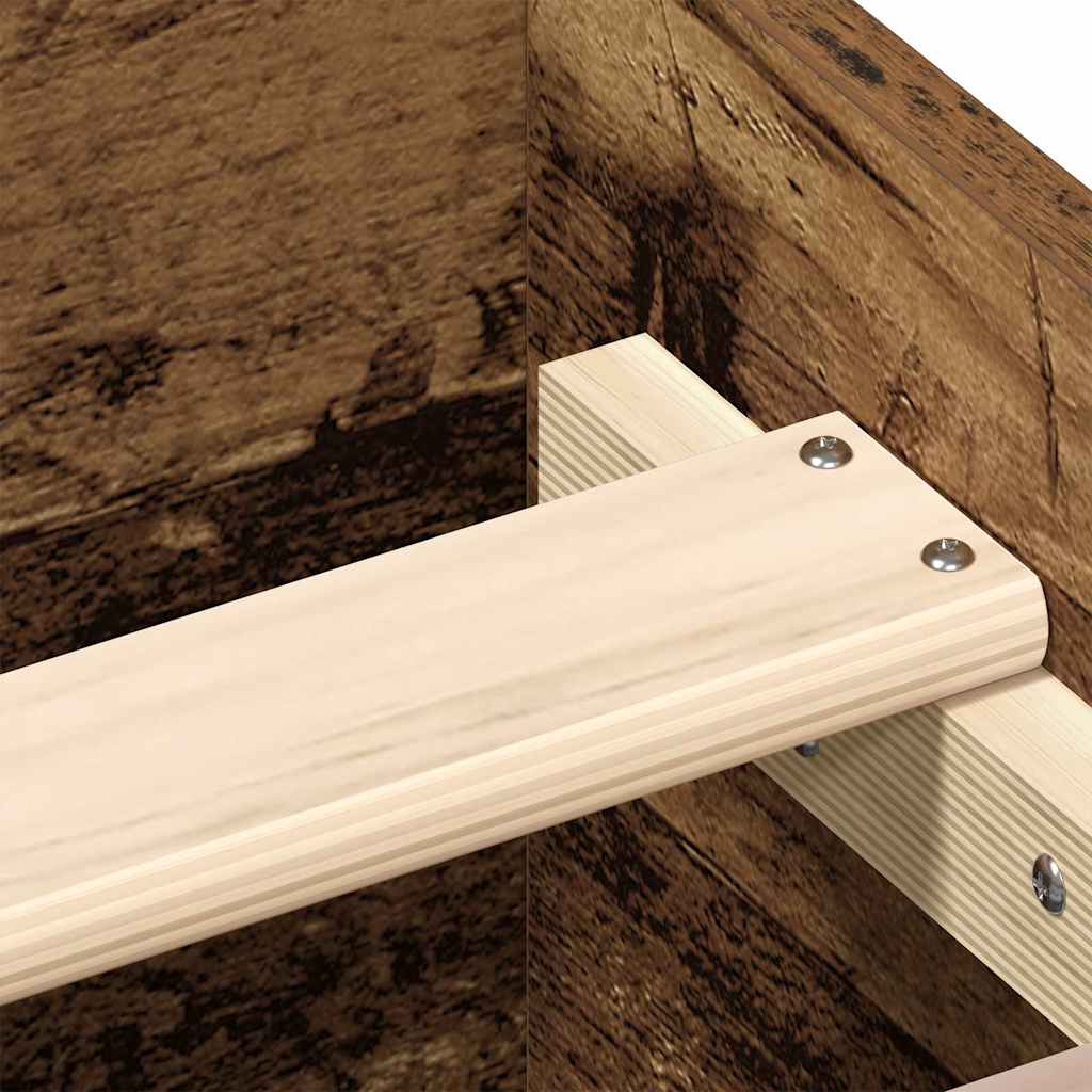Bedframe zonder matras bewerkt 90x200 cm bewerkt hout oud is nu te koop bij PeponiXL, paradijselijk wonen!
