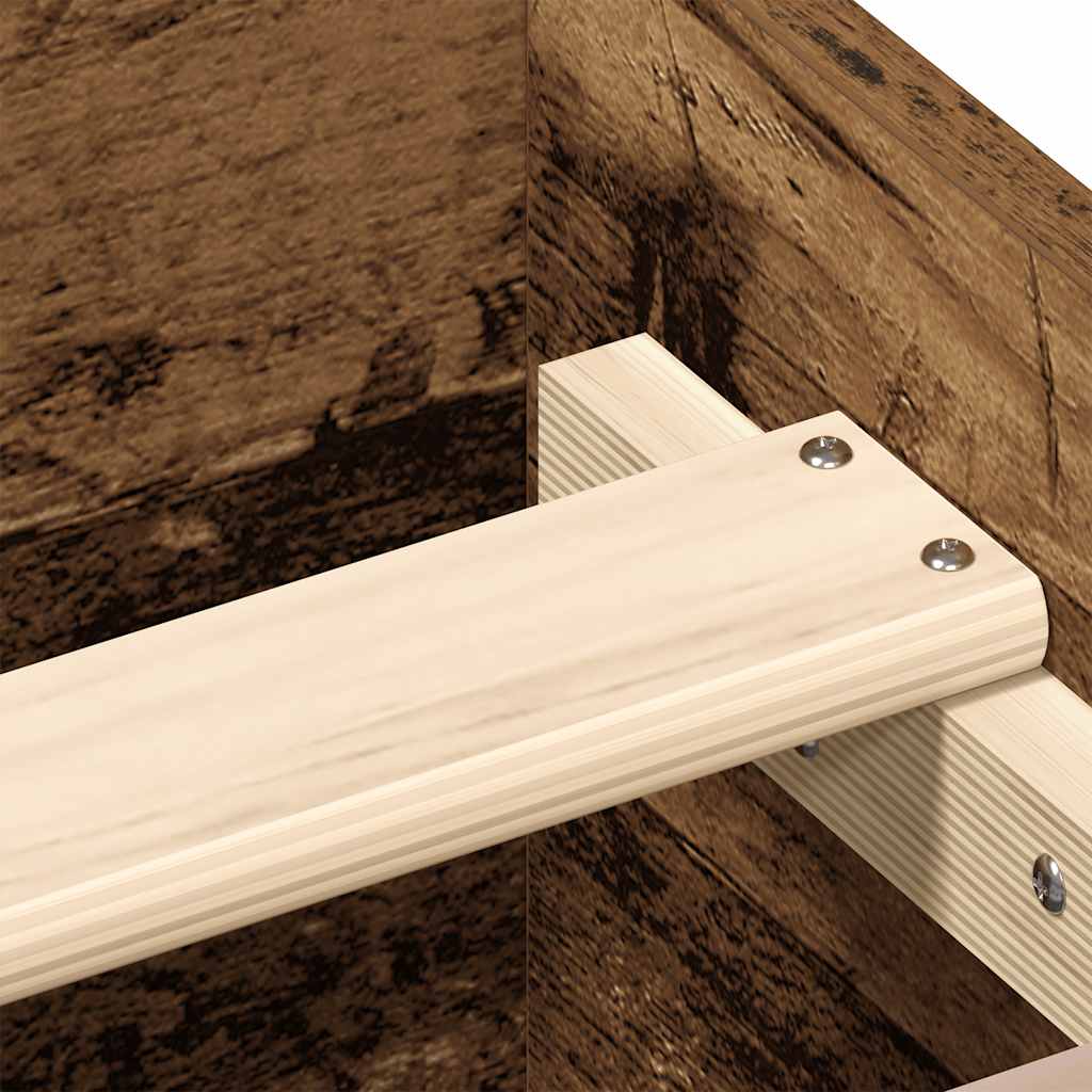 Bedframe zonder matras 100x200 cm bewerkt hout oud hout is nu te koop bij PeponiXL, paradijselijk wonen!