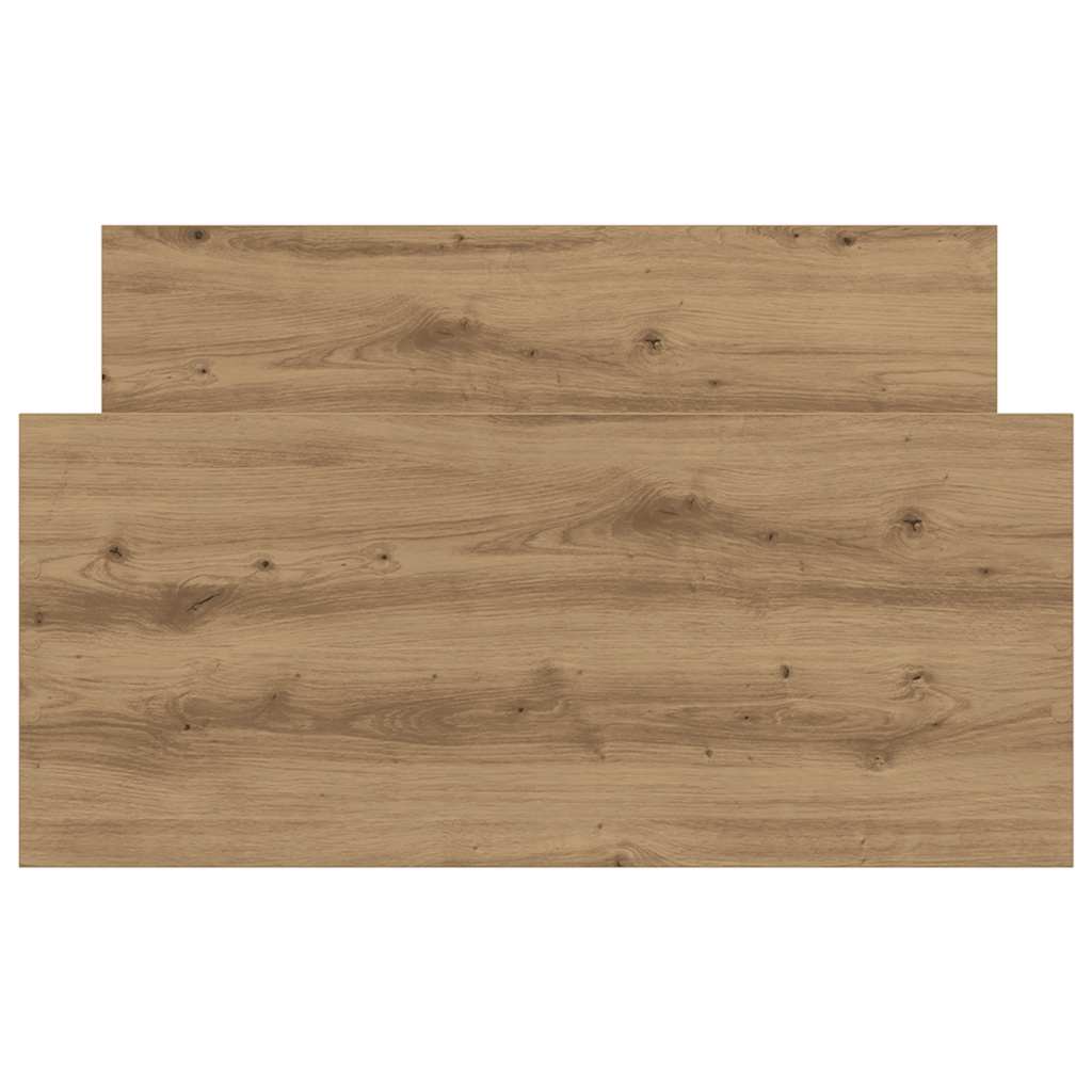 Bedframe zonder matras spaanplaat artisanaal eikenkleurig is nu te koop bij PeponiXL, paradijselijk wonen!