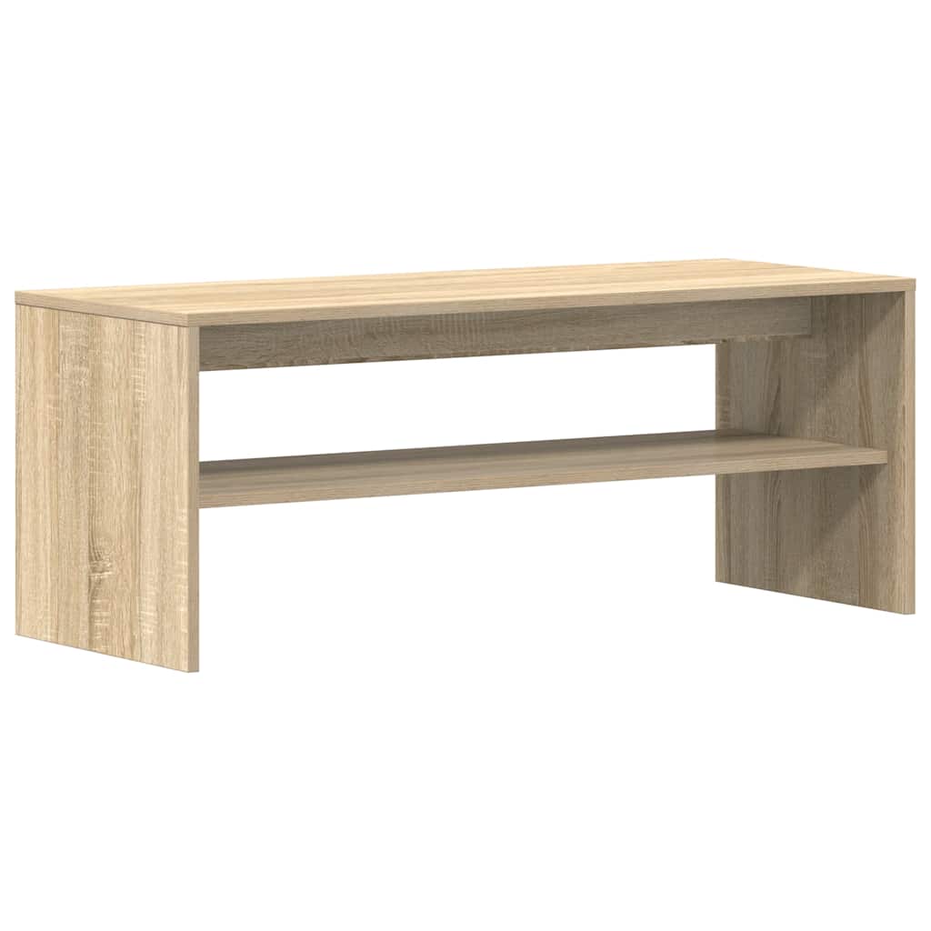 Tv-meubel 100x40x40 cm bewerkt hout sonoma eikenkleurig is nu te koop bij PeponiXL, paradijselijk wonen!