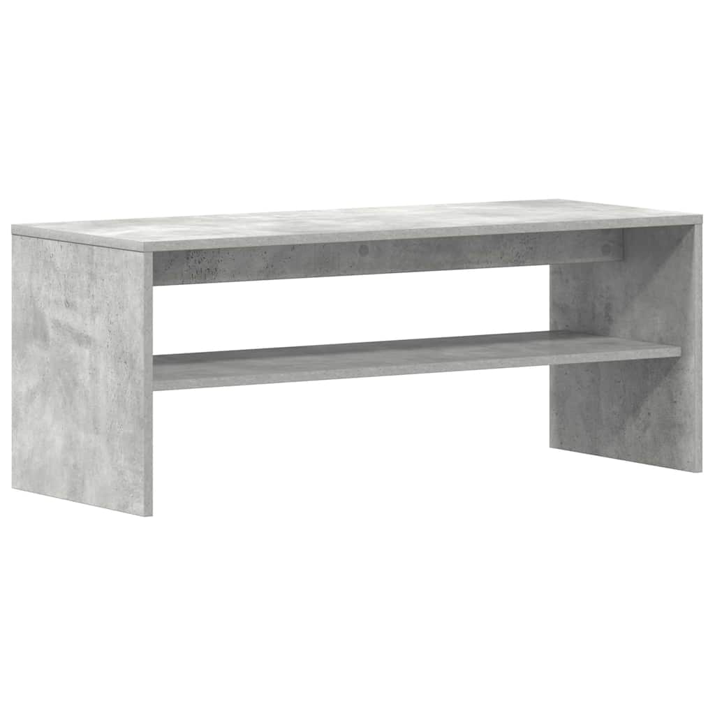 Tv-meubel 100x40x40 cm bewerkt hout betongrijs is nu te koop bij PeponiXL, paradijselijk wonen!