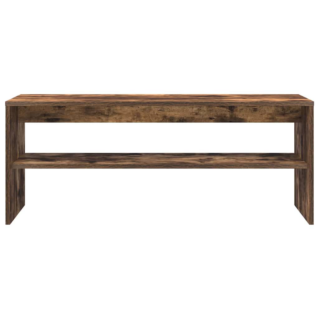 Tv-meubel 100x40x40 cm bewerkt hout gerookt eikenkleurig is nu te koop bij PeponiXL, paradijselijk wonen!