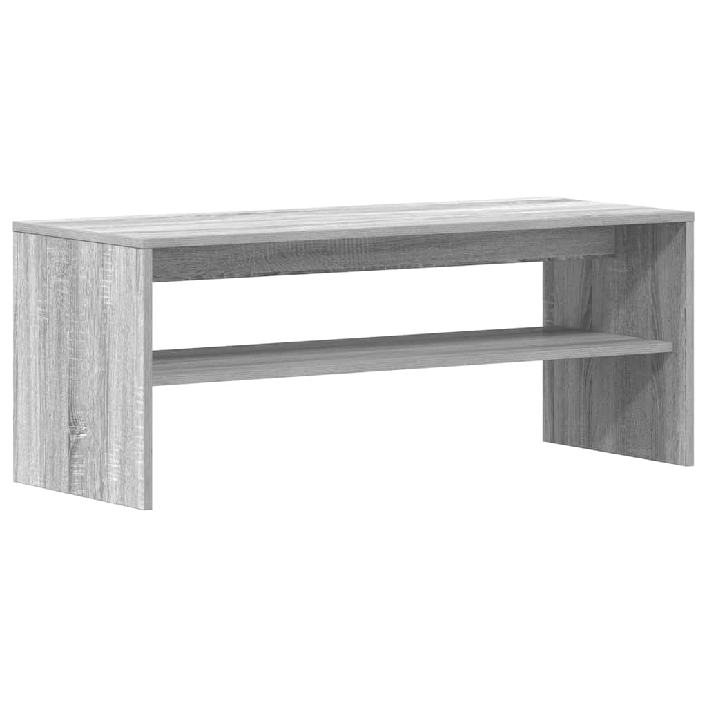 Tv-meubel 100x40x40 cm bewerkt hout grijs sonoma eikenkleurig is nu te koop bij PeponiXL, paradijselijk wonen!