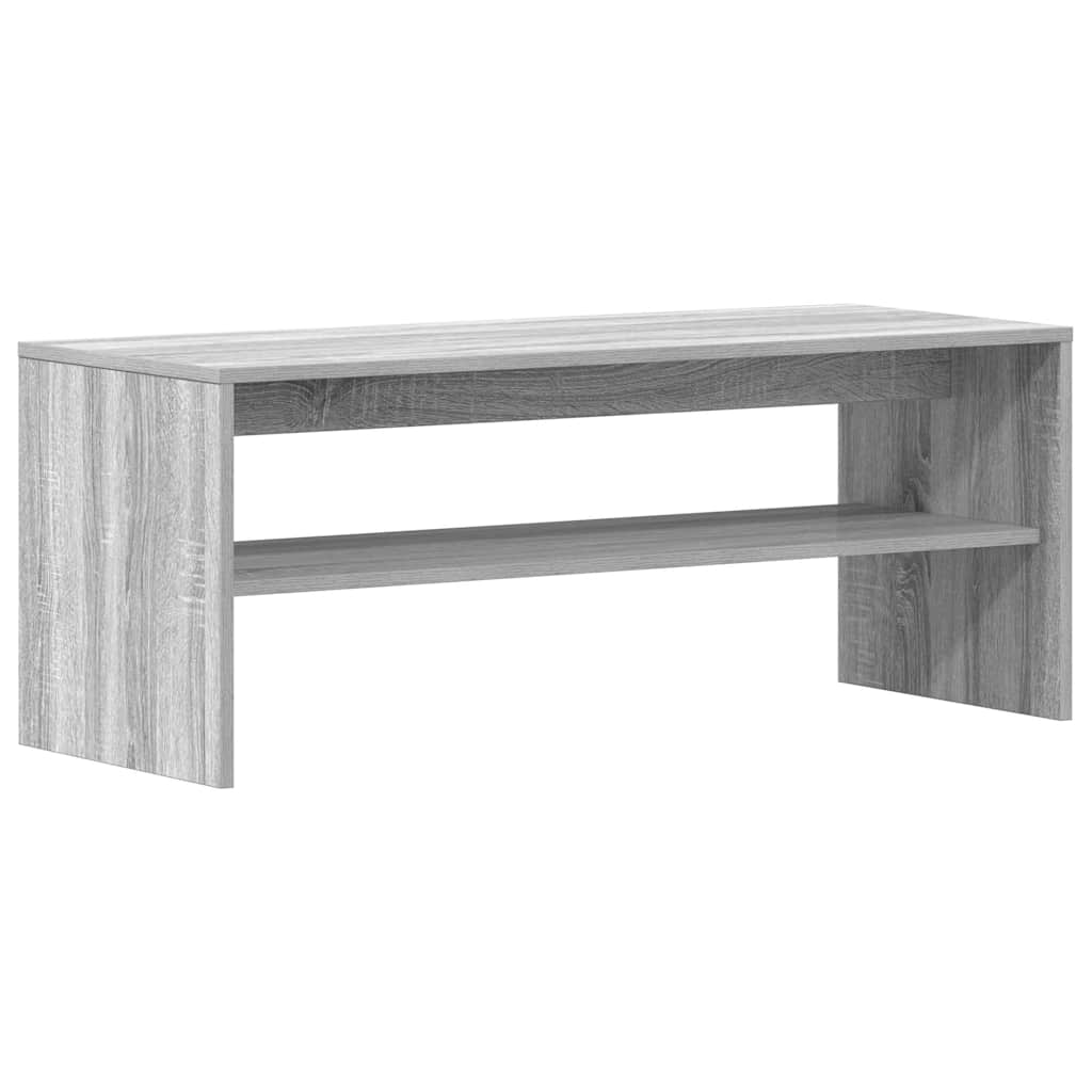Tv-meubel 100x40x40 cm bewerkt hout grijs sonoma eikenkleurig is nu te koop bij PeponiXL, paradijselijk wonen!