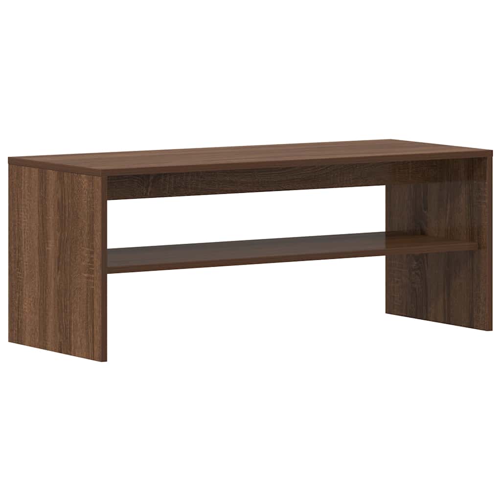 Tv-meubel 100x40x40 cm bewerkt hout bruin eikenkleur is nu te koop bij PeponiXL, paradijselijk wonen!
