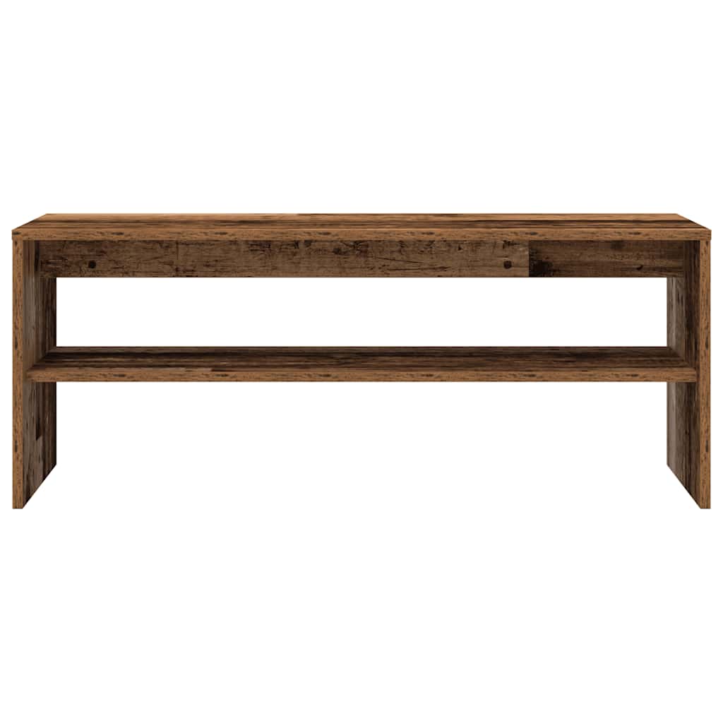 Tv-meubel 100x40x40 cm bewerkt hout oud houtkleurig is nu te koop bij PeponiXL, paradijselijk wonen!