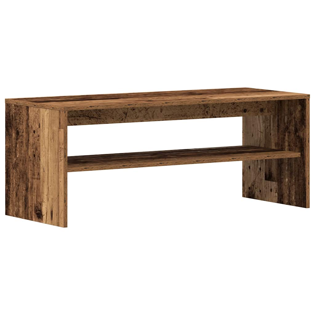 Tv-meubel 100x40x40 cm bewerkt hout oud houtkleurig is nu te koop bij PeponiXL, paradijselijk wonen!
