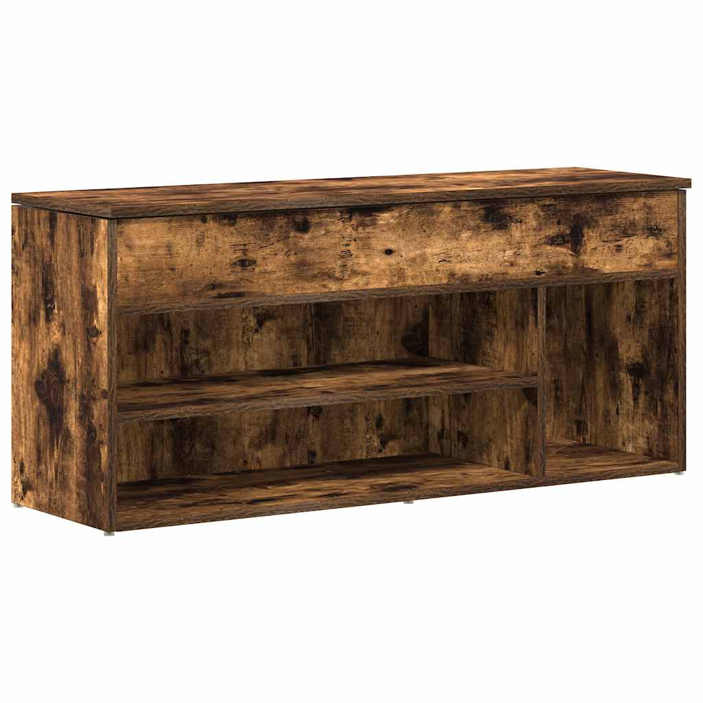 Schoenenbank 102x30,5x45 cm bewerkt hout gerookt eikenkleurig is nu te koop bij PeponiXL, paradijselijk wonen!
