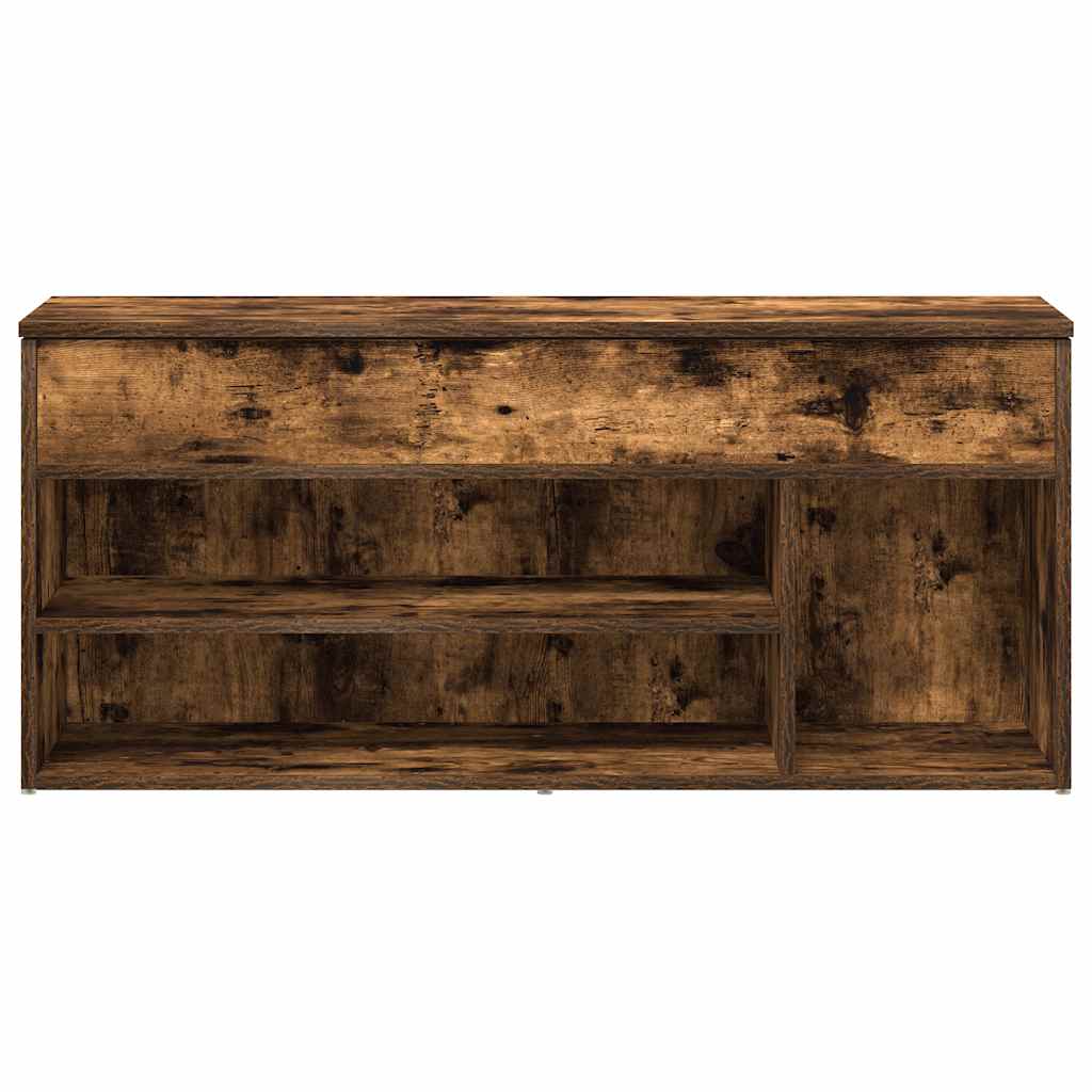 Schoenenbank 102x30,5x45 cm bewerkt hout gerookt eikenkleurig is nu te koop bij PeponiXL, paradijselijk wonen!