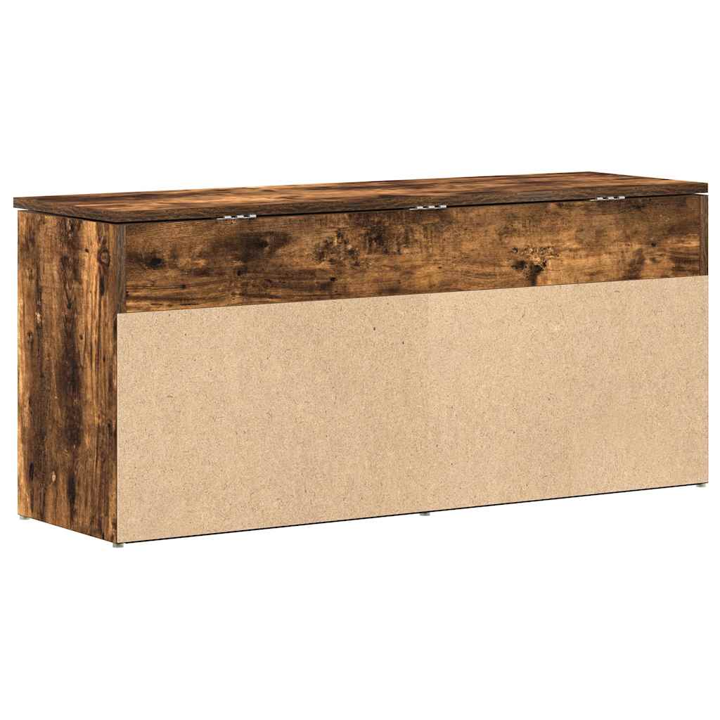 Schoenenbank 102x30,5x45 cm bewerkt hout gerookt eikenkleurig is nu te koop bij PeponiXL, paradijselijk wonen!