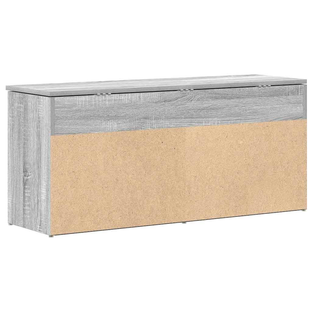 Schoenenbank 102x30,5x45cm bewerkt hout grijs sonoma eikenkleur is nu te koop bij PeponiXL, paradijselijk wonen!
