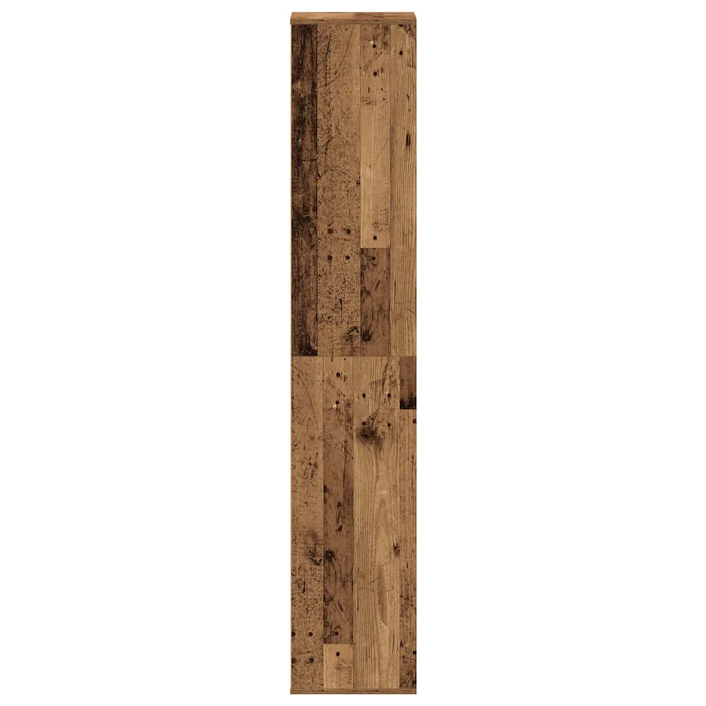 Schoenenkast 54x34x183 cm spaanplaat oud hout is nu te koop bij PeponiXL, paradijselijk wonen!