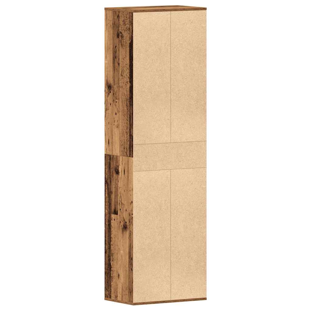 Schoenenkast 54x34x183 cm spaanplaat oud hout is nu te koop bij PeponiXL, paradijselijk wonen!