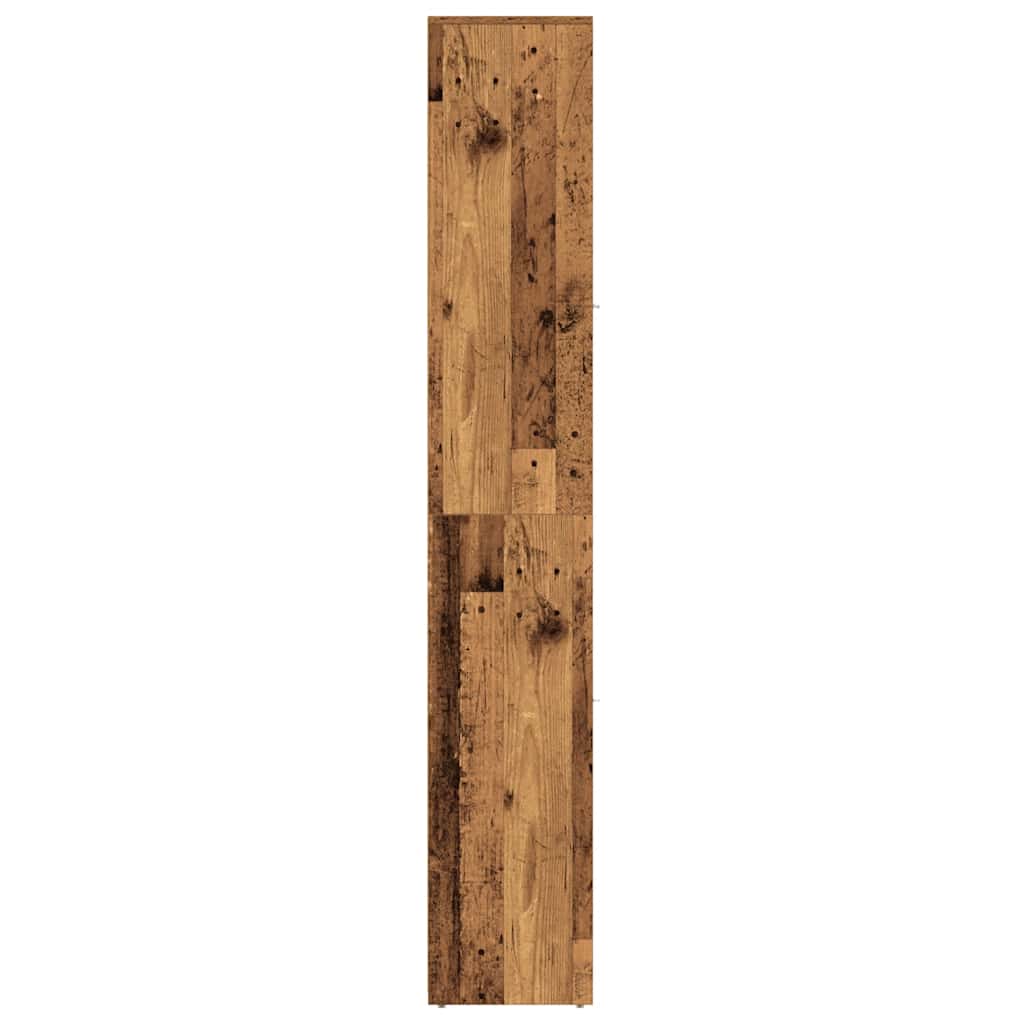 Badkamerkast 30x30x183,5 cm bewerkt hout oud houtkleurig is nu te koop bij PeponiXL, paradijselijk wonen!