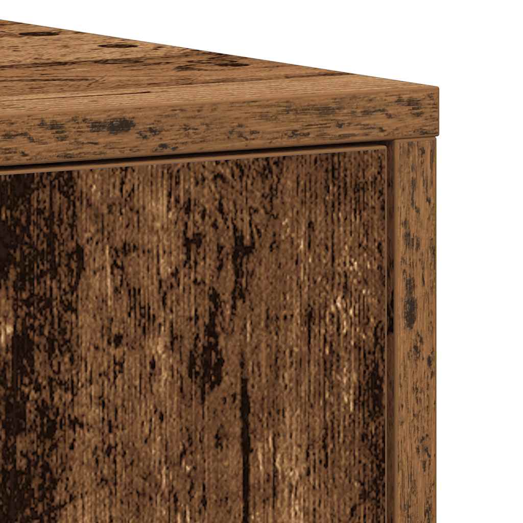 Badkamerkast 30x30x183,5 cm bewerkt hout oud houtkleurig is nu te koop bij PeponiXL, paradijselijk wonen!