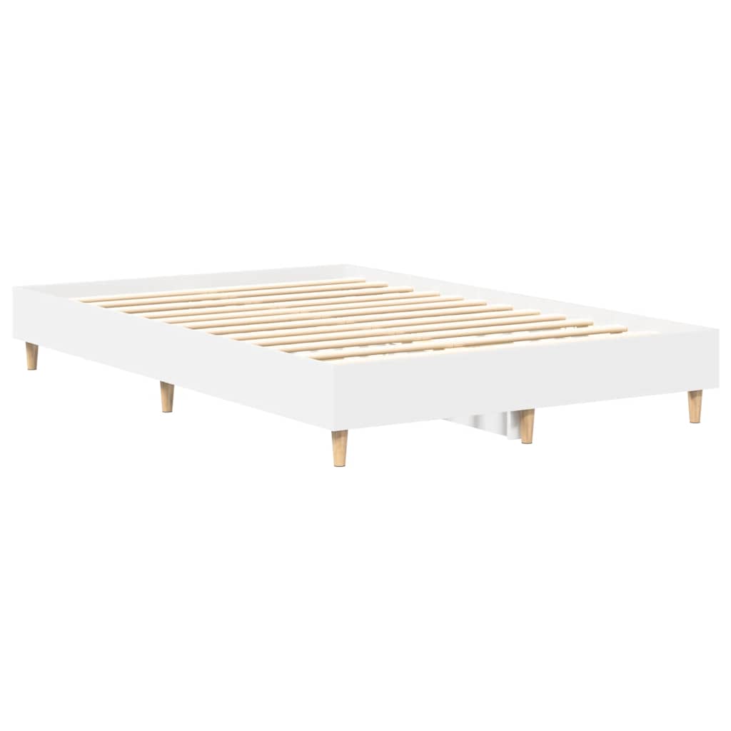 Bedframe zonder matras 120x200 cm spaanplaat wit is nu te koop bij PeponiXL, paradijselijk wonen!