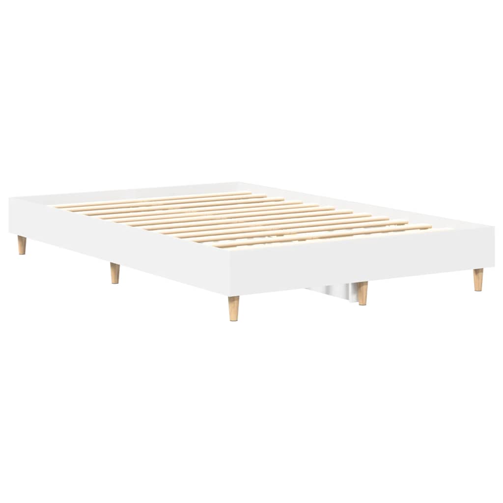 Bedframe zonder matras 120x200 cm spaanplaat wit is nu te koop bij PeponiXL, paradijselijk wonen!