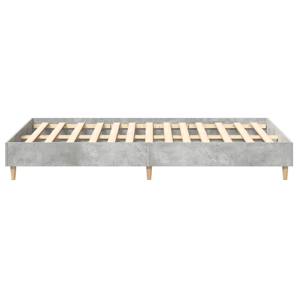 Bedframe zonder matras 120x200 cm spaanplaat beton grijs is nu te koop bij PeponiXL, paradijselijk wonen!