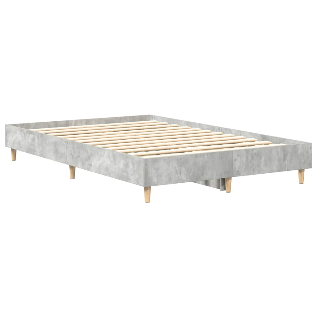 Bedframe zonder matras 120x200 cm spaanplaat beton grijs is nu te koop bij PeponiXL, paradijselijk wonen!
