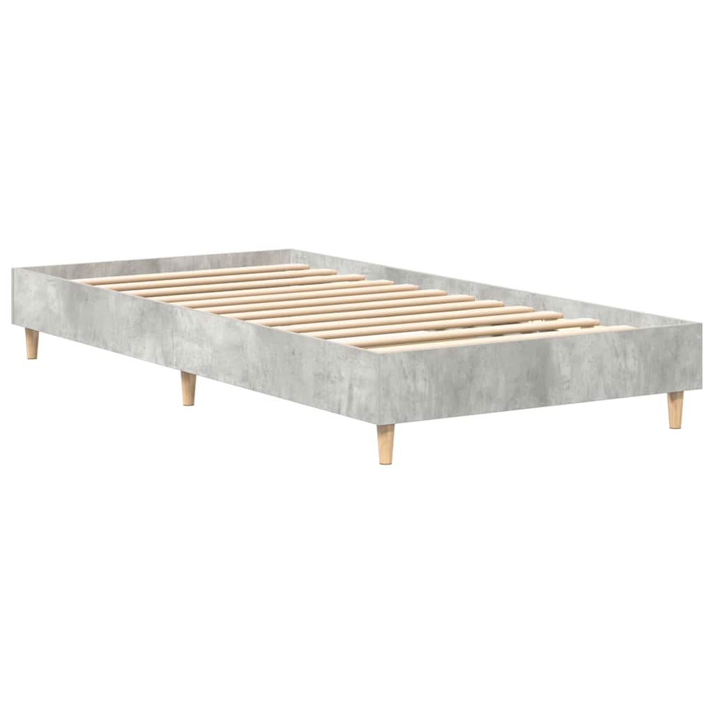Bedframe zonder matras 100x200 cm spaanplaat betongrijs is nu te koop bij PeponiXL, paradijselijk wonen!