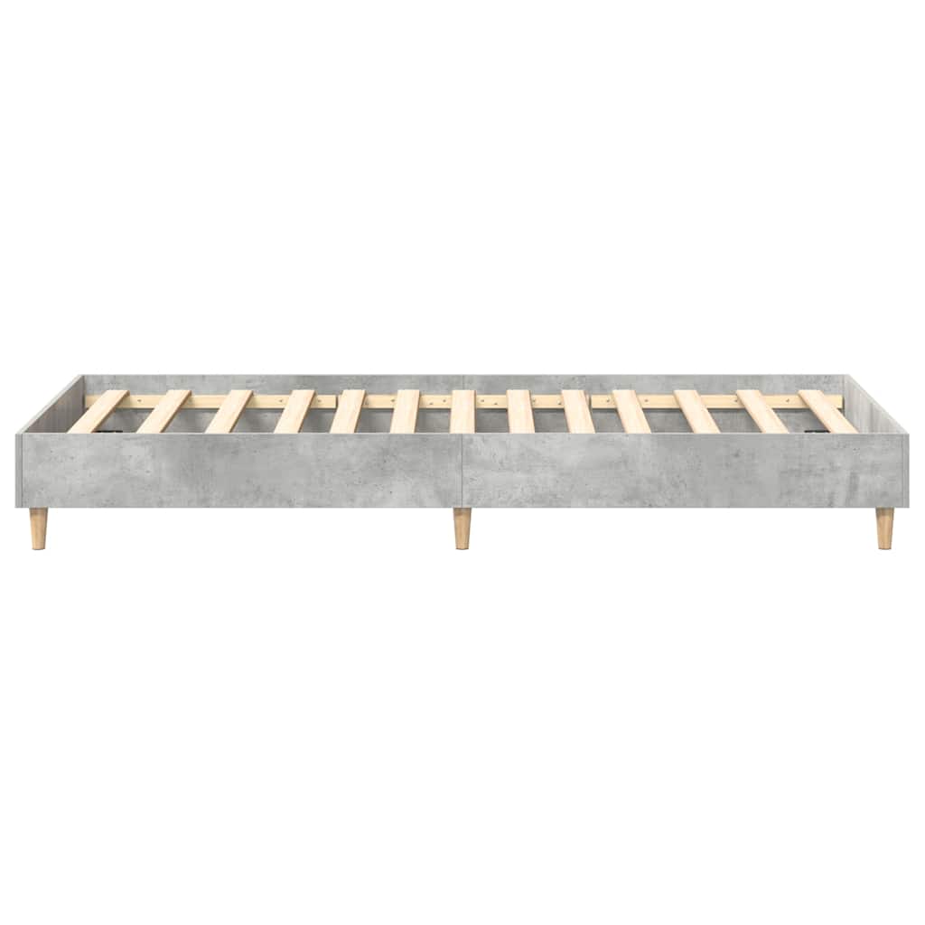 Bedframe zonder matras 100x200 cm spaanplaat betongrijs is nu te koop bij PeponiXL, paradijselijk wonen!