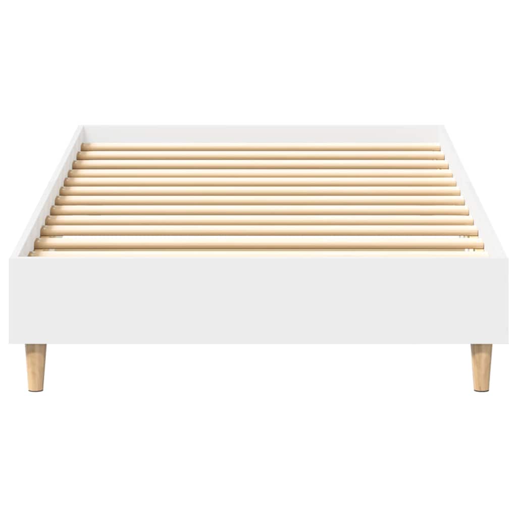 Bedframe zonder matras 90x200 cm spaanplaat wit is nu te koop bij PeponiXL, paradijselijk wonen!