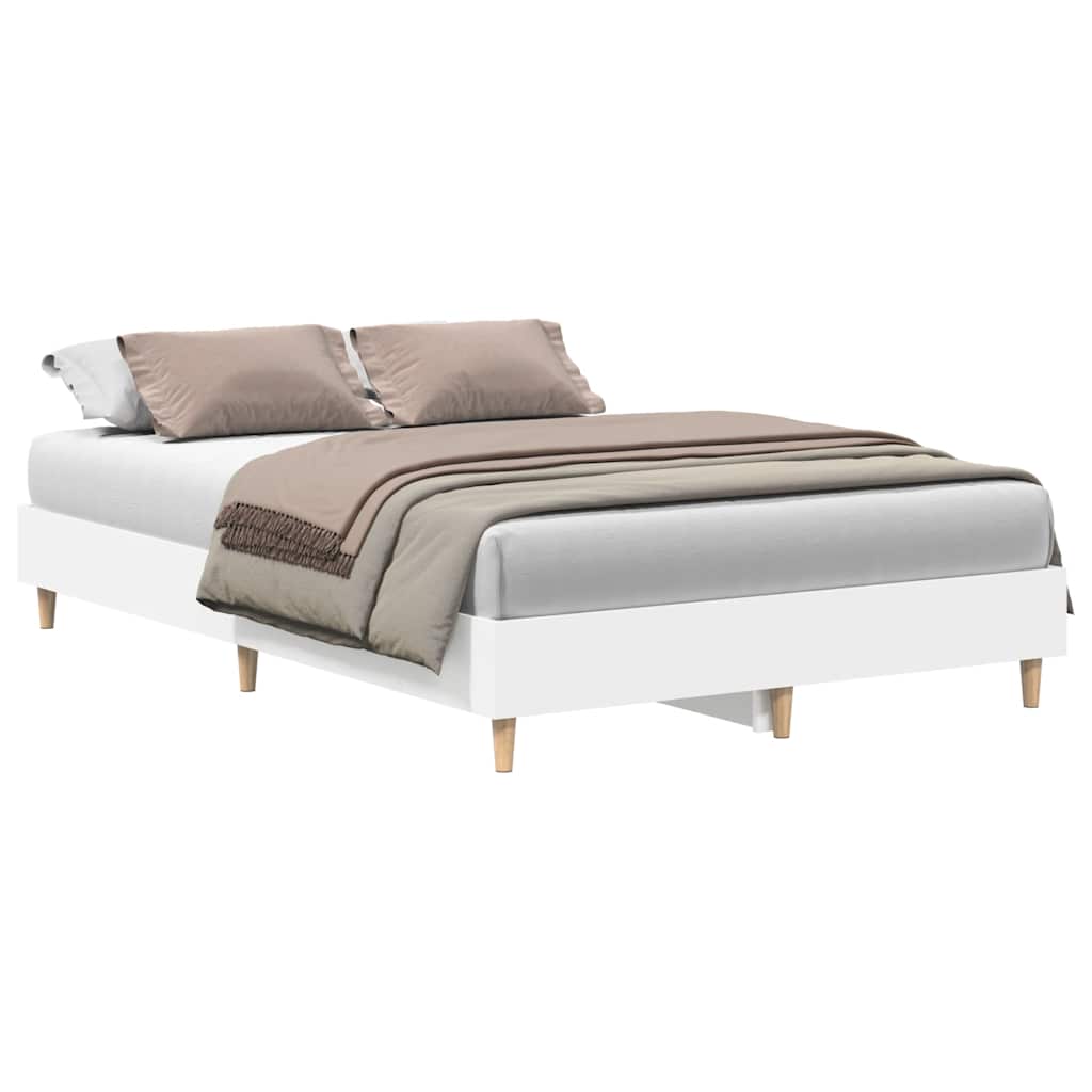 Bedframe zonder matras 140x190 cm spaanplaat wit is nu te koop bij PeponiXL, paradijselijk wonen!