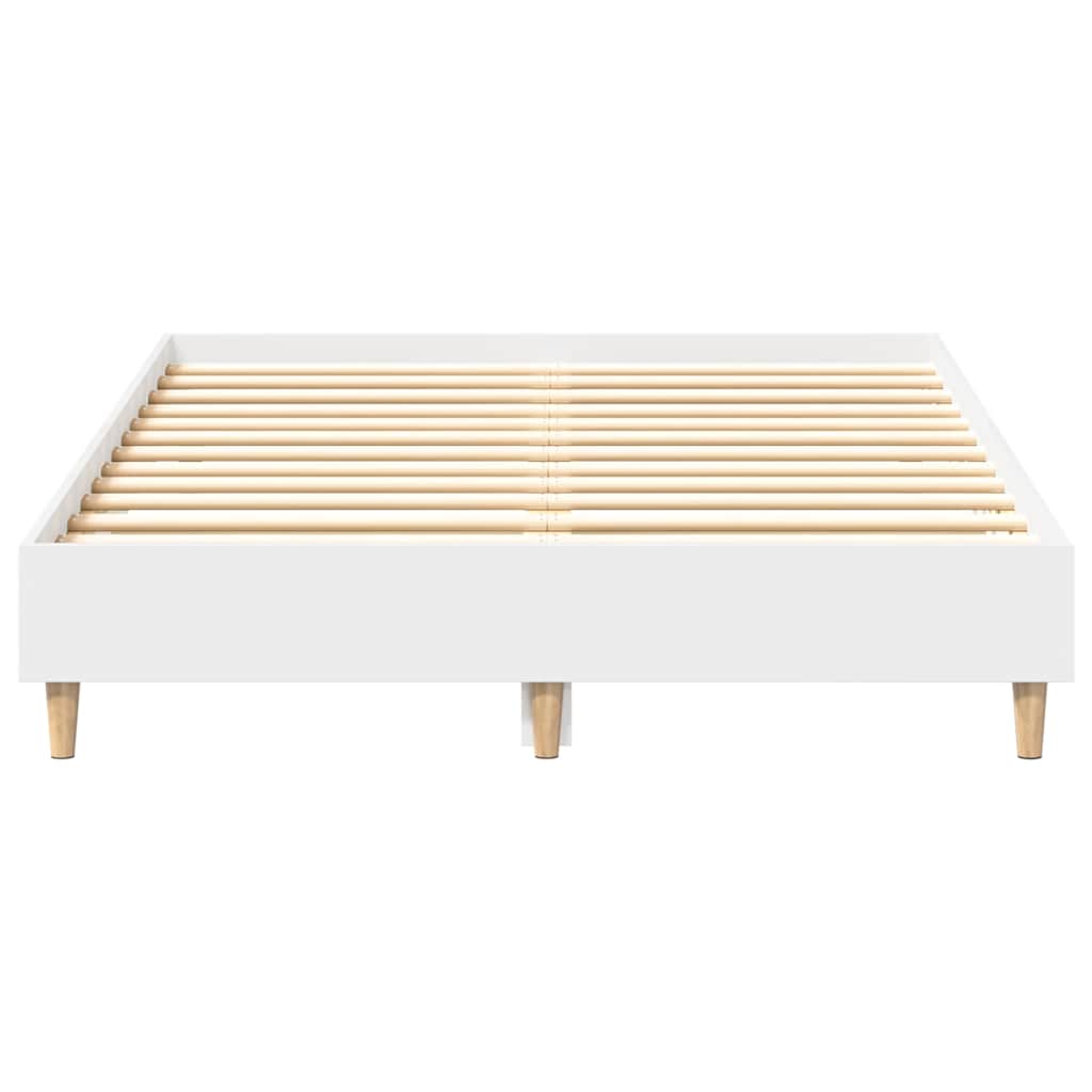Bedframe zonder matras 140x190 cm spaanplaat wit is nu te koop bij PeponiXL, paradijselijk wonen!