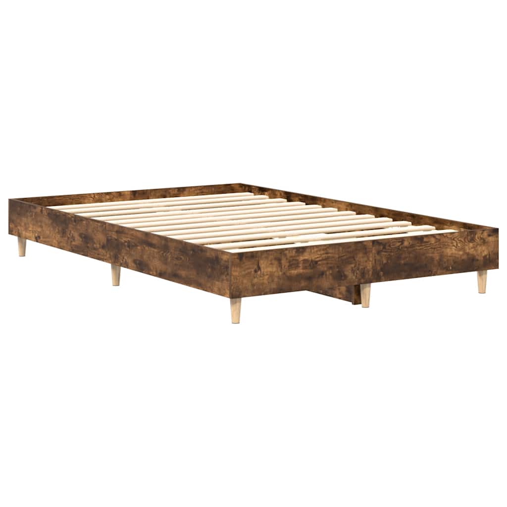 Bedframe zonder matras spaanplaat gerookt eiken is nu te koop bij PeponiXL, paradijselijk wonen!