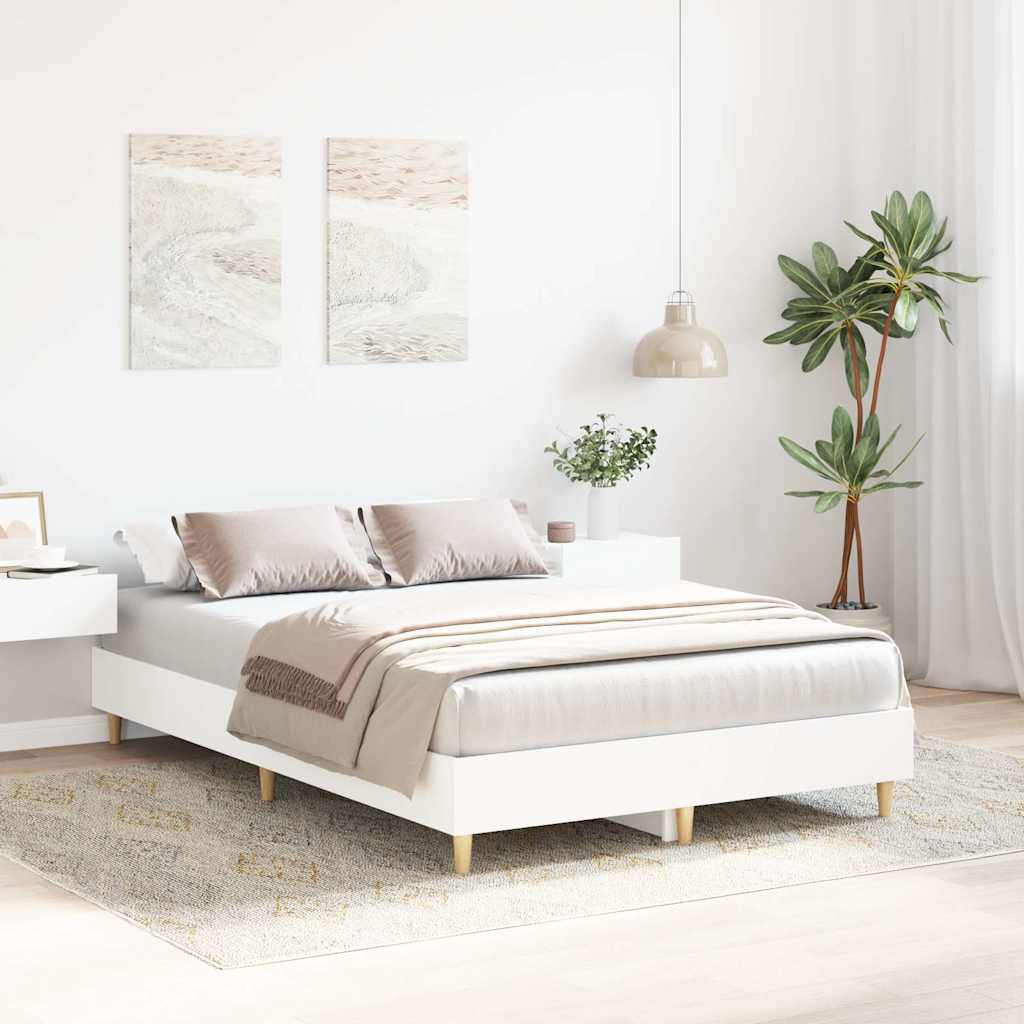 Bedframe zonder matras 120x190 cm spaanplaat wit is nu te koop bij PeponiXL, paradijselijk wonen!