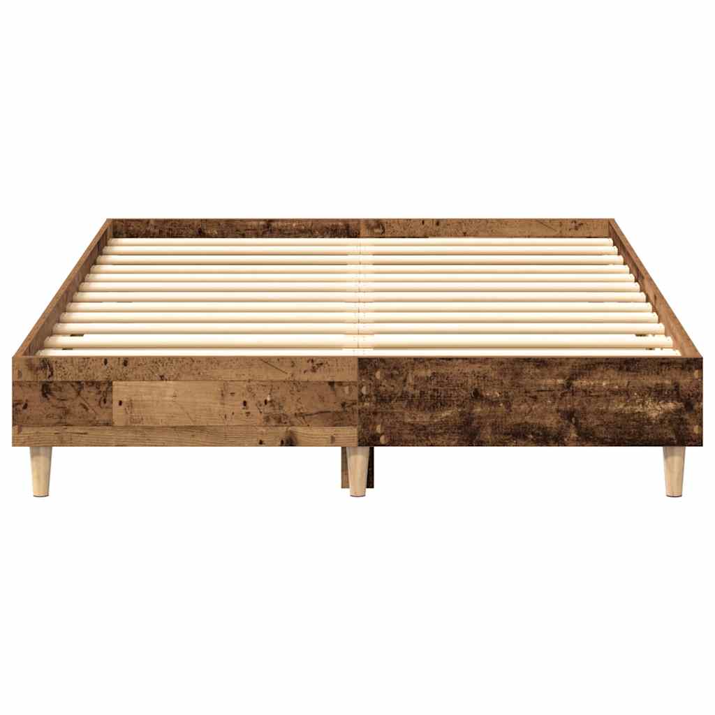 Bedframe zonder matras 120x190 cm spaanplaat bewerkt hout is nu te koop bij PeponiXL, paradijselijk wonen!